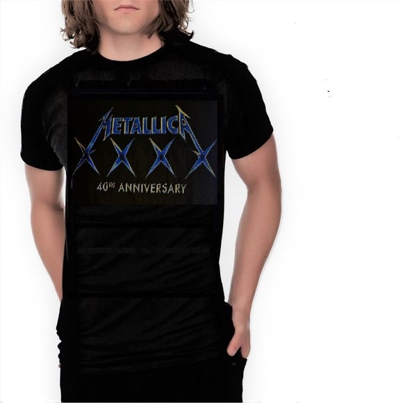 Metallica 40th Anniversary Logo thrash metal rock Official T-Shirt XL NWT - Picture 1 of 2